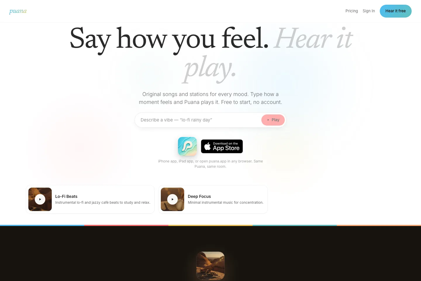 The Puana website